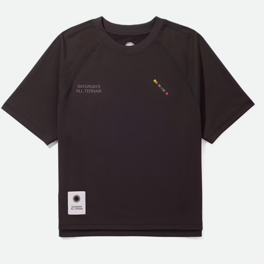 Saturdays NYC All Terrain Crop Lightweight Tee Black XS